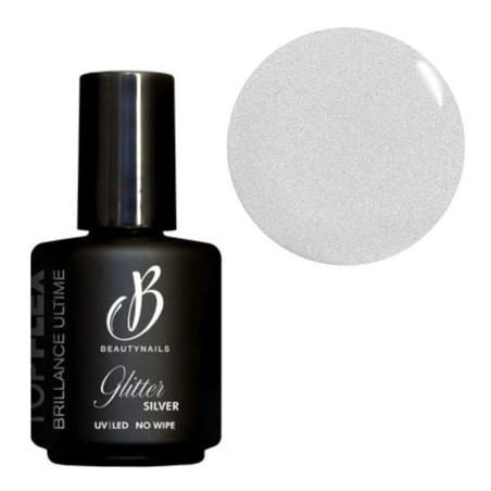 Beautynails Bna Top Flex Glitter Silver 15 Milliliters