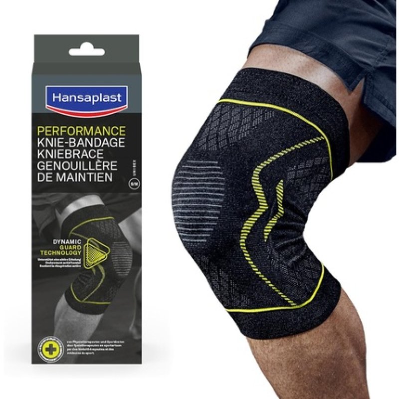 HANSAPLAST Knee Brace Support Size S/M Sports Protect Knee Injury Adjustable Knee Bandage for Daily Use