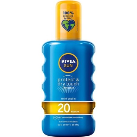 Nivea Sun Sunscreen - Protect & Refresh Transparent Sun Spray - Spf 20 - 200 Ml
