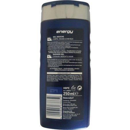 Nivea MEN Energy - 250 ml - Shower gel