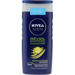 Nivea Men Reveil Express 24h Freshness Shower Gel 3-in-1 Face, Body, and Hair 250ml