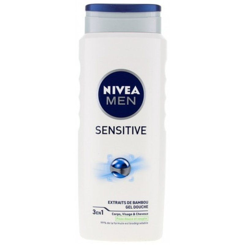 Nivea Men Sensitive 3-in-1 Shower Gel for Body, Face & Hair 500ml