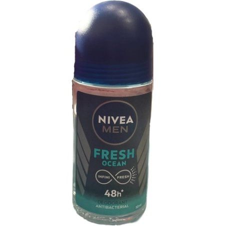 Nivea Men Roll-On Deodorant Fresh Ocean 0% 50ml