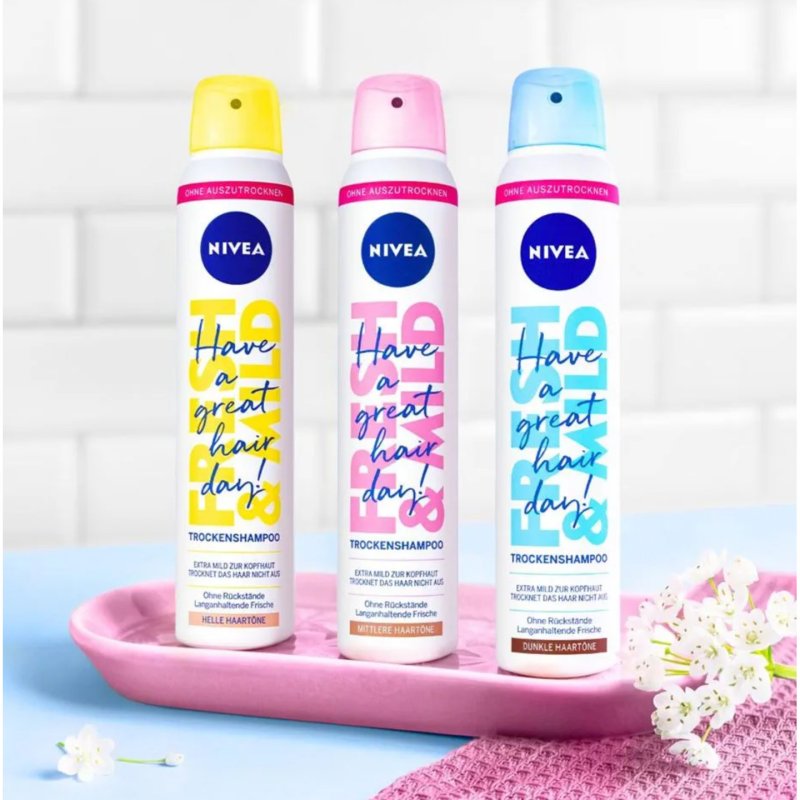 Nivea Fresh & Mild Dry Shampoo for Light Hair Tones 200ml