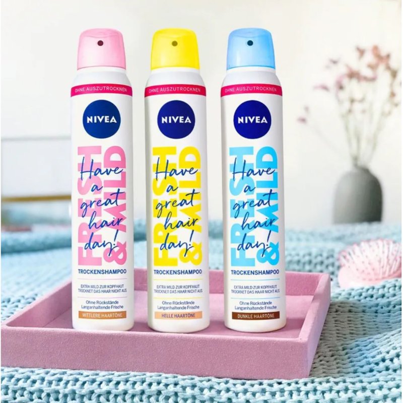 Nivea Fresh & Mild Dry Shampoo for Light Hair Tones 200ml
