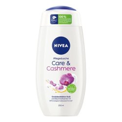 NIVEA Care & Cashmere Shower Gel 250ml - Rich Creamy Formula with Cottonseed Oil and Sensual Fragrance