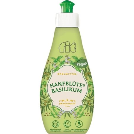 fit Dish Soap Scented Edition Hemp Blossom & Basil Liquid Dish Soap 400ml