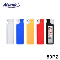 Atomic Turbo Lighter F2 Assorted Colors Pack Of 50