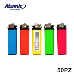 Atomic Disposable Lighter Neon Assorted Pack Of 50