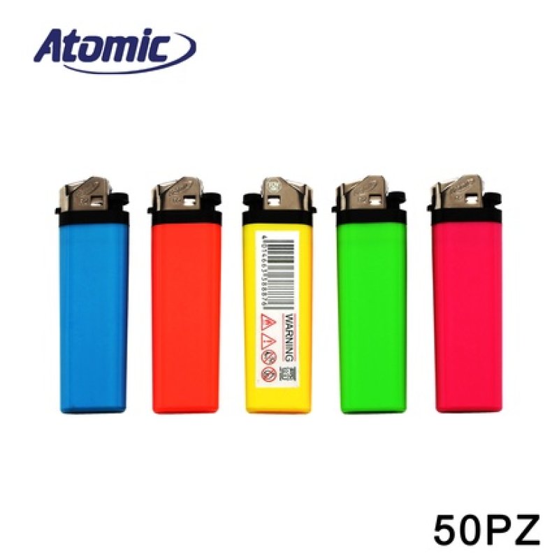 Atomic Disposable Lighter Neon Assorted Pack Of 50