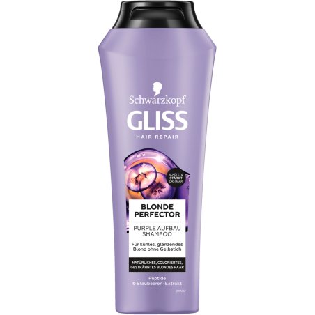 Gliss Blonde Perfector Purple Shampoo 250ml with Anti-Yellowing