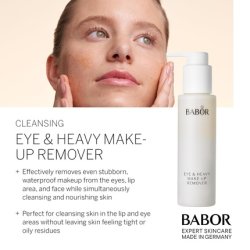 Babor Eye Makeup Remover with Vitamin B and Aloe Vera - Non-Greasy and Oil Free