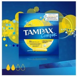 Tampax Compak Normal Tampons with Plastic Applicator 36 Tampons