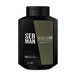 SEB MAN The Multi-Tasker 3 in 1 Hair Wash for Beard and Body 250ml