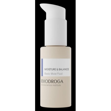 Biodroga Moisturising Fluid for Face 30ml - Skin Care Moisturizer for Sensitive Stressed Skin