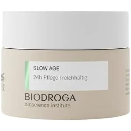 BIODROGA Bioscience Institute Slow Age 24H Care Rich 50ml Anti-Ageing Moisture Reduces Lines & Wrinkles Gives Energy