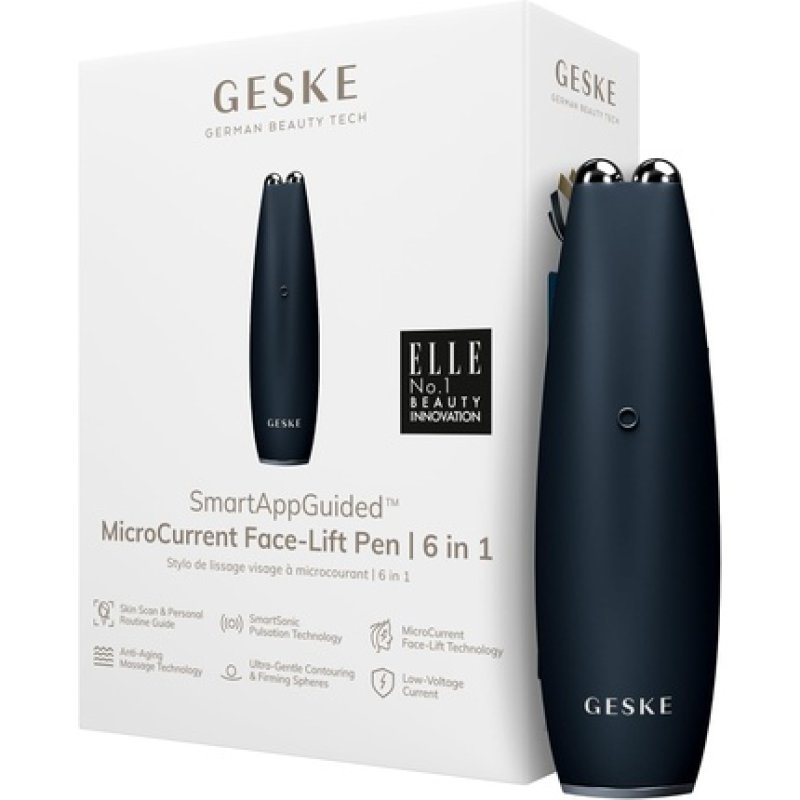 Geske Smartappguided Microcurrent Face Lift Pen 6 in 1 Anti-Aging Device