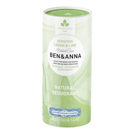 Ben & Anna Lemon & Lime Sensitive Deo Papertube 40g