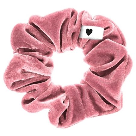 Bellody Velvet Scrunchies - Soft, Strong Hold, Exclusive Colors 1 Piece Mellow Rose