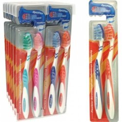 Elina 2er Flexident Medium Toothbrush