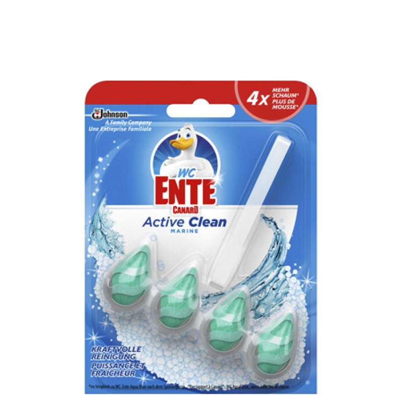 WC-Ente Active Clean Bloc de nettoyage Océan Solide Nettoyant