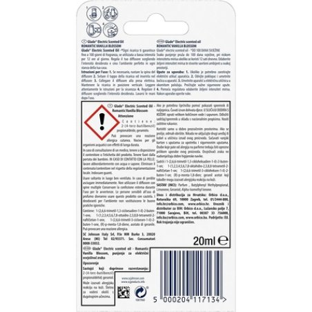 Glade Romantic Vanilla Blossom Diffuser For Essential Oils, 20ml 20g 1er