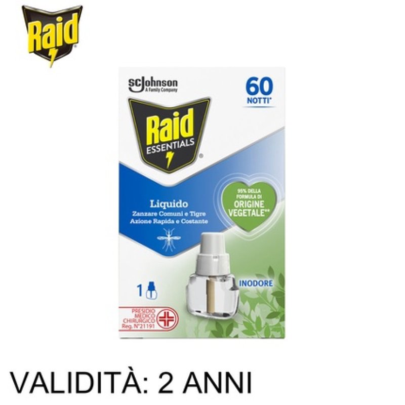 Raid Essential Liquid Electric 60 Nights 36 Milliliters By Raid