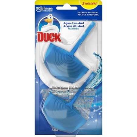 Sc Johnson Duck Toilet Bowl Cleaner 2x40g Aqua Blue