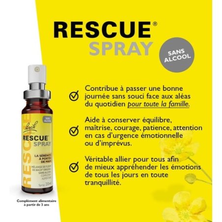 Rescue Bach Alcohol Free Spray 20ml