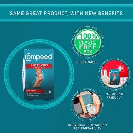 Compeed Medium Blister Plasters 6 Pack