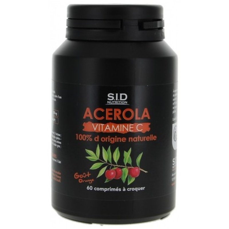 Sid Nutrition Acerola Vitamin C Dietary Supplement 60 Tablets