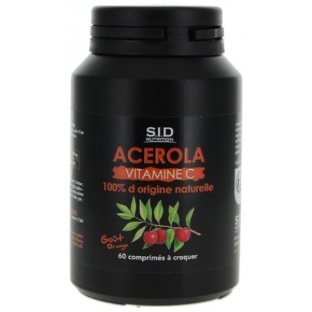 Sid Nutrition Acerola Vitamin C Dietary Supplement 60 Tablets
