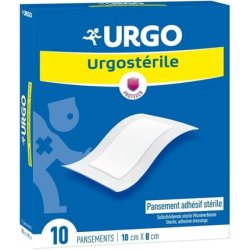 Urgo Urgosterile Sterile Adhesive Bandage 8 x 10cm - Pack of 10