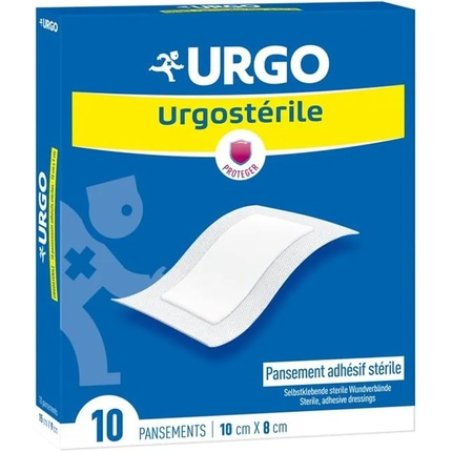 Urgo Urgosterile Sterile Adhesive Bandage 8 x 10cm - Pack of 10