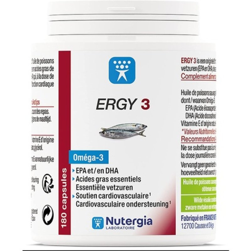 Nutergia Ergy 3 180 Capsules