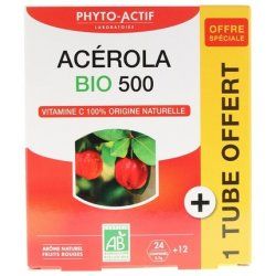 Acerola Bio 500 Food Supplement Made from Pure Acerola Extract