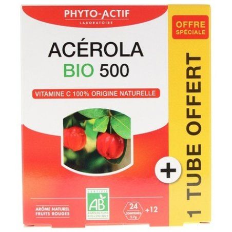 Acerola Bio 500 Food Supplement Made from Pure Acerola Extract