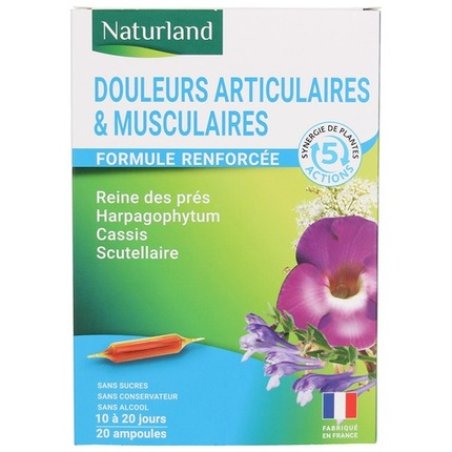 Naturland Joint and Muscle Pain Dietary Supplement 20 Ampoules