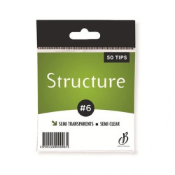 Beautynails Bna Semi-Transparent Structure Tips No. 06 X50