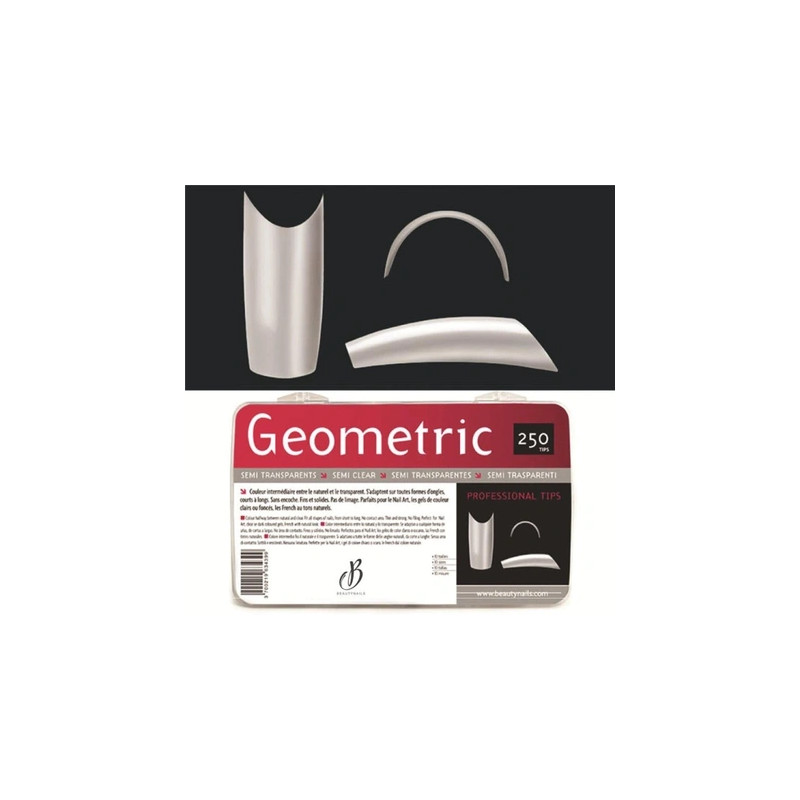 Beautynails Bna Geometric Semi-Transparent Tips X250