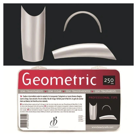 Beautynails Bna Geometric Semi-Transparent Tips X250