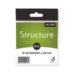 Beautynails Bna Semi-Transparent Structure Tips Size 10 X 50