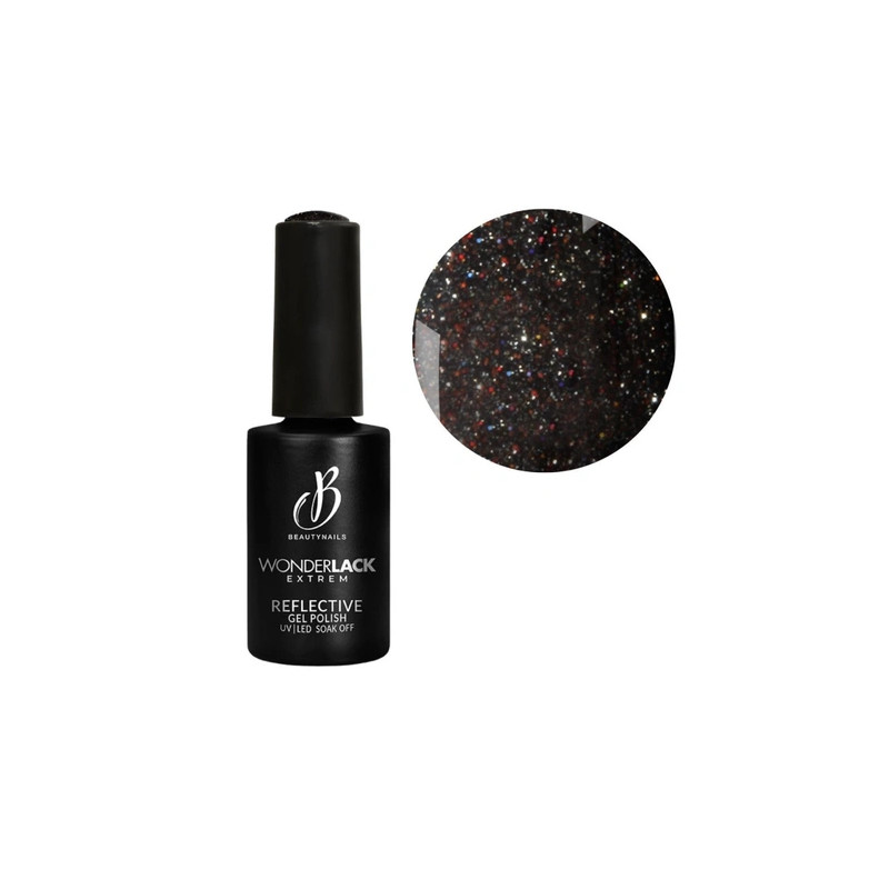 Beautynails Bna We Reflective Black Nail Polish - 8 Milliliters