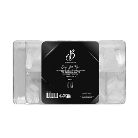 Beautynails Bna Tips Soft Gel Oval Pre Buffed & Matte - 500 Pieces