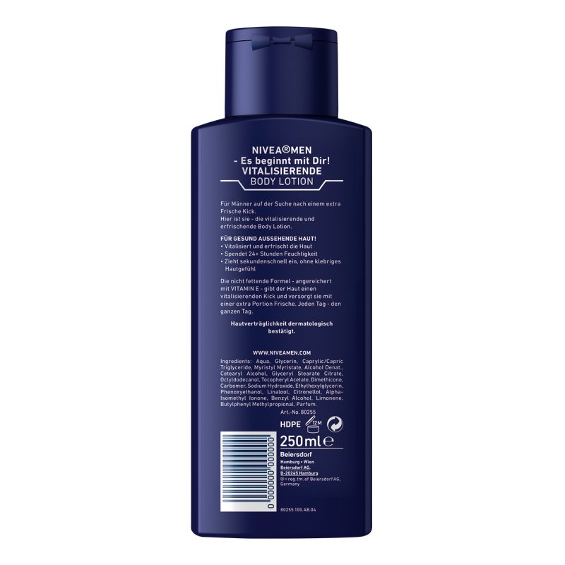Nivea Men Vitalizing Revitalizing Body Lotion 250ml