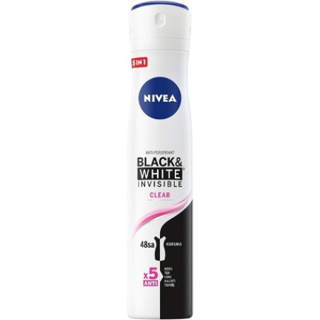 Nivea Deodorant Ato Black & White Clear 200ml