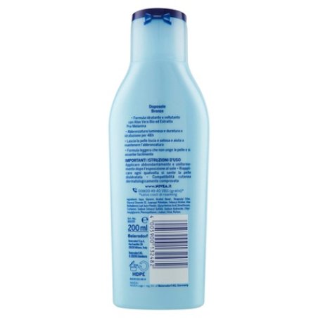 NIVEA SUN Milk After-Sun Bronze 200ml, After-Sun Cream with Organic Aloe Vera and Pro-Melanin Extract, Prolongs Tan and