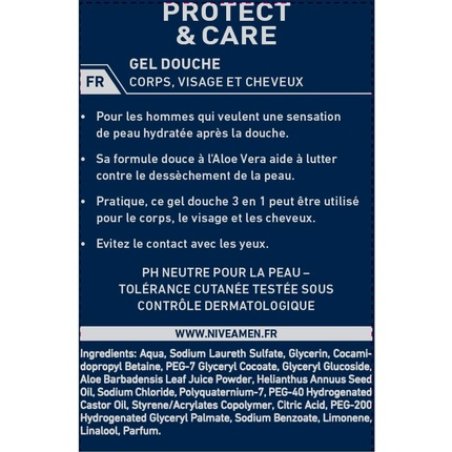 Nivea Men 3-in-1 Protect & Care Shower Gel 500ml
