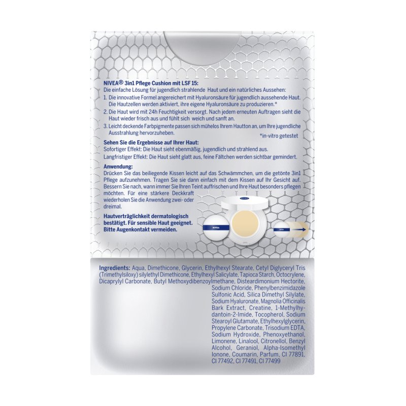 Nivea 3-in-1 Anti-Age Care Cushion for Natural Tinting and Moisture for Light Skin