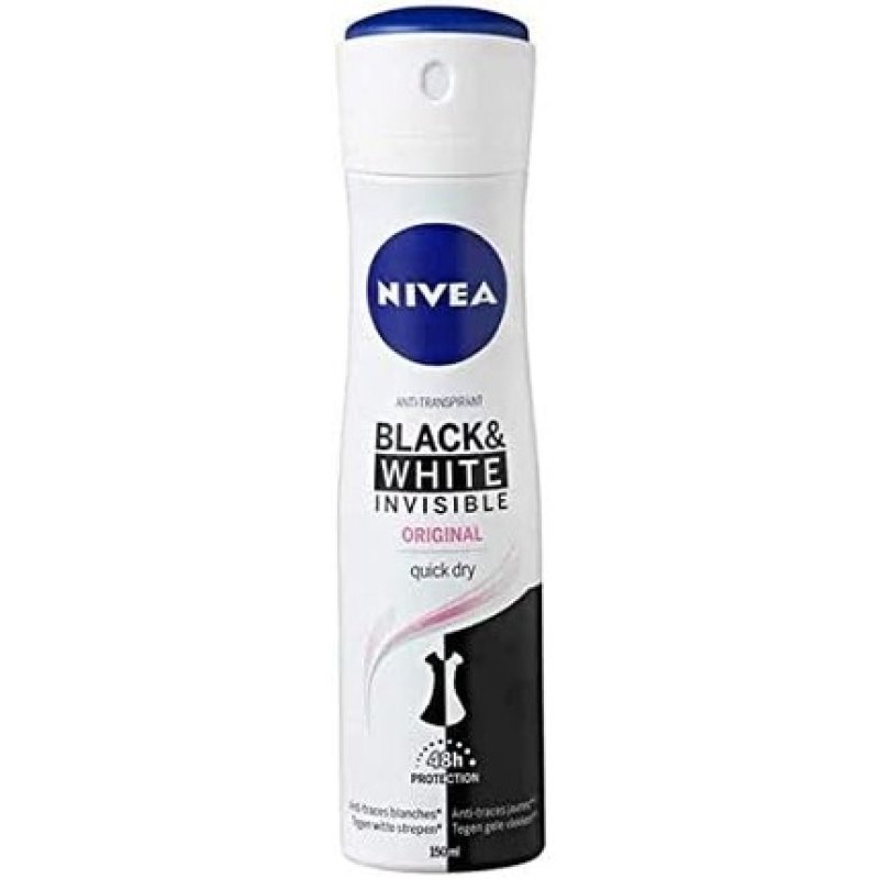 Nivea Invisible Deodorant Spray For Black and White Clear 150g